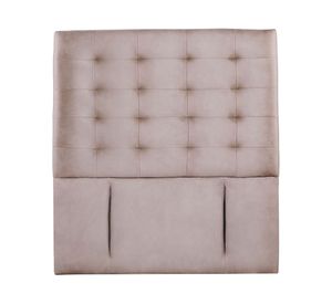 Respaldo 1 plaza Napoles cuero gris Latam Home