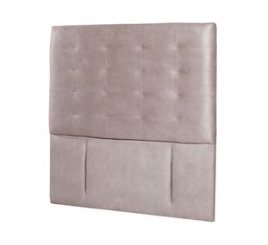 Respaldo 1 plaza Napoles cuero gris Latam Home