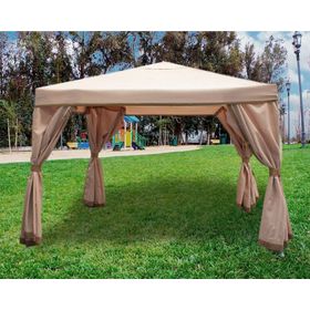 Pérgola 2,5x3x3 m Poly beige Outzen