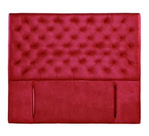 Respaldo King Brescia cuero rojo Latam Home