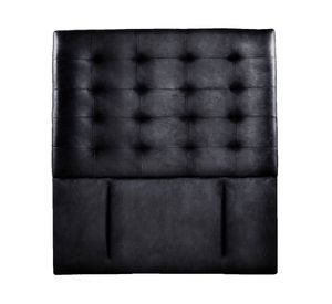 Respaldo 1.5 plazas Napoles cuero negro Latam Home