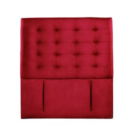 Respaldo 1 plaza Napoles cuero rojo Latam Home