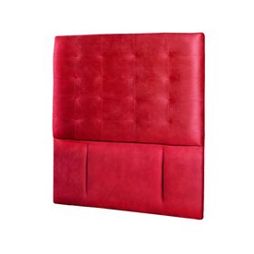 Respaldo 1 plaza Napoles cuero rojo Latam Home