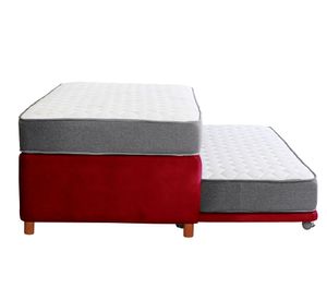 Cama nido 1.5 plazas Zen Best cuero rojo Latam Home