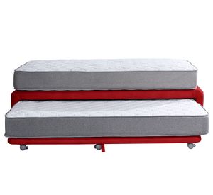 Cama nido 1.5 plazas Zen Best cuero rojo Latam Home