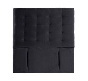 Respaldo 1 plaza Napoles tela negro Latam Home