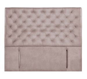 Respaldo King Brescia cuero gris Latam Home