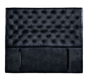 Respaldo King Brescia cuero negro Latam Home