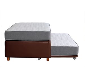 Cama nido 1.5 plazas Zen Best PU chocolate Latam Home