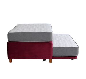 Cama nido 1.5 plazas Zen Best tela burdeo Latam Home