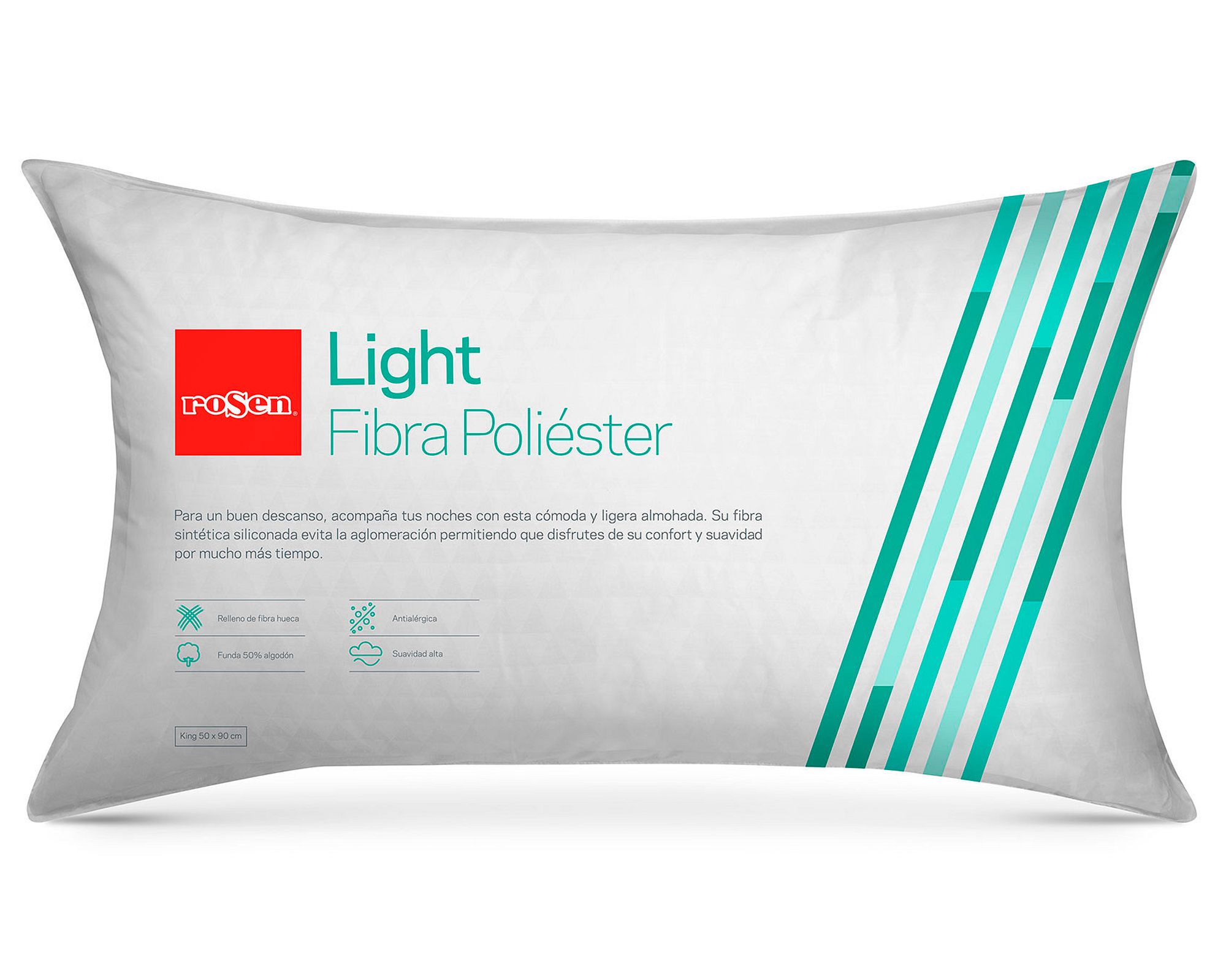 Rosen Almohada 50x90 cm Soft Light blanco Rosen