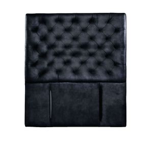 Respaldo 1 plaza Brescia cuero negro Latam Home