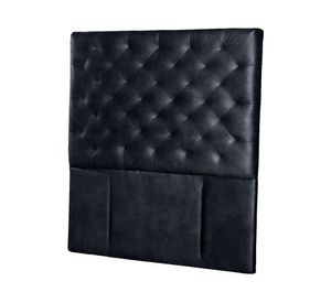 Respaldo 1 plaza Brescia cuero negro Latam Home