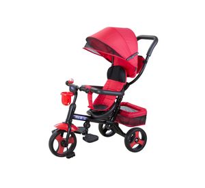Triciclo 4 funciones con manilla 503 rojo Kidscool