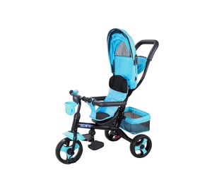 Triciclo 4 funciones con manilla 503 azul Kidscool