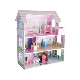 Gran casa muñeca 116,5x76x30 cm 3 pisos Kidscool