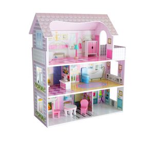 Gran casa muñeca 116,5x76x30 cm 3 pisos Kidscool