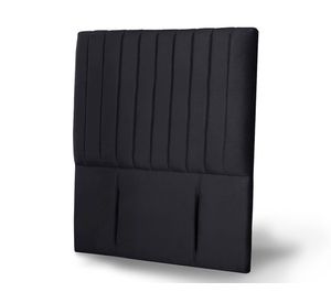 Respaldo 1 plaza Sorrento tela negro Latam Home