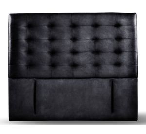 Respaldo King Napoles cuero negro Latam Home