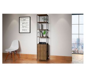 Estante Steel quadra castaño 1 Decocasa