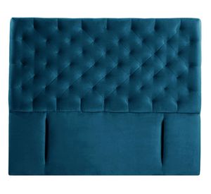 Respaldo King Brescia tela azul Latam Home