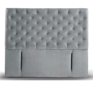 Respaldo King Brescia tela gris Latam Home