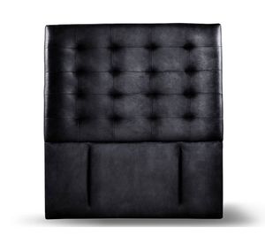 Respaldo 1 plaza Napoles cuero negro Latam Home