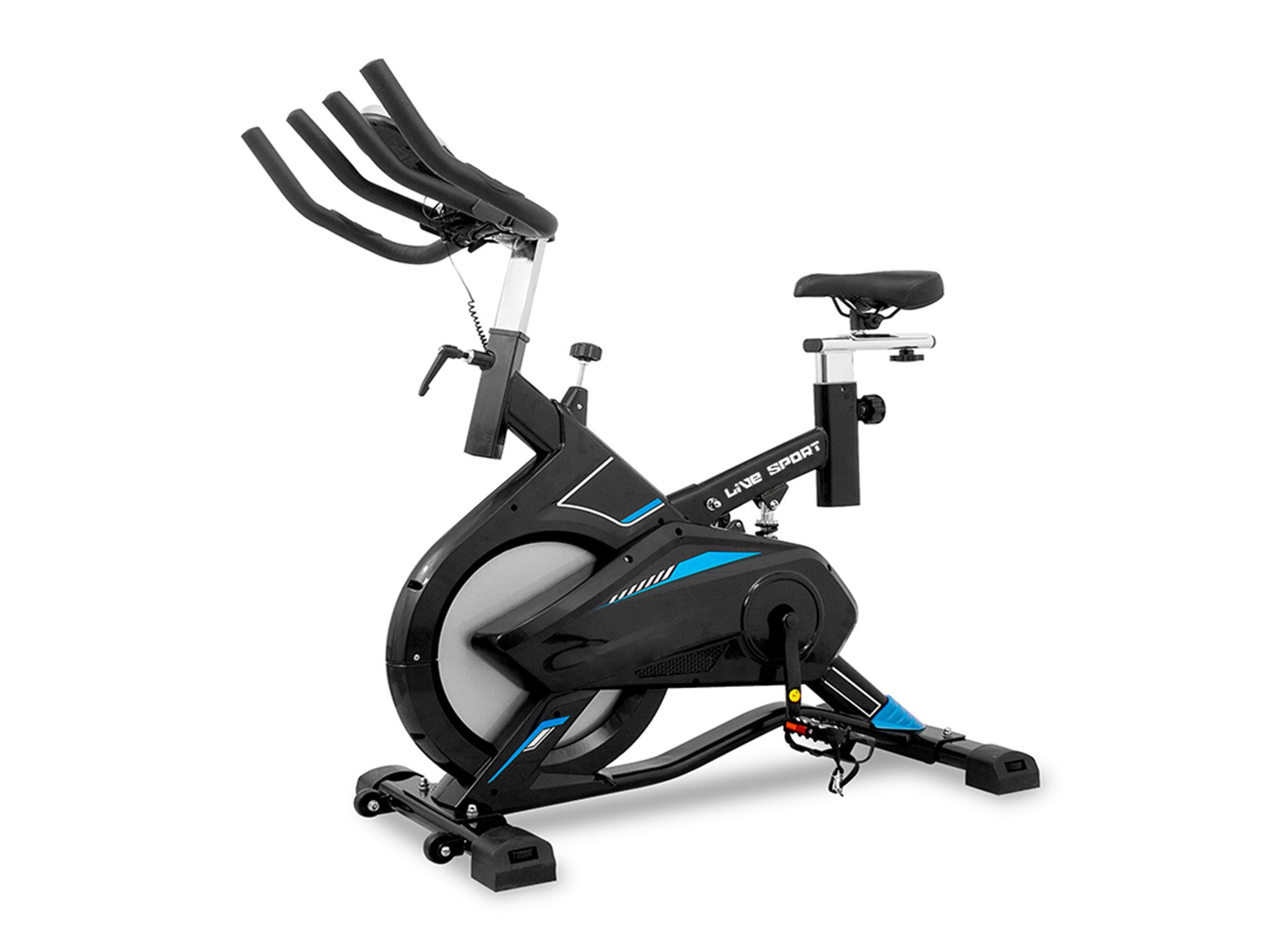 Bicicleta spinning negro/azul Live Sport