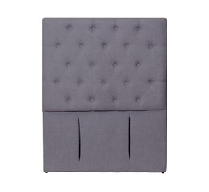 Respaldo 1.5 plazas Florencia lino gris oscuro