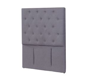 Respaldo 1.5 plazas Florencia lino gris oscuro