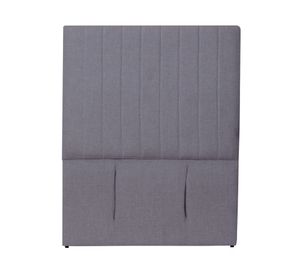 Respaldo 1 plaza Sorrento lino gris oscuro