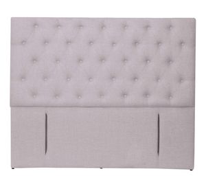 Respaldo King Florencia lino gris claro