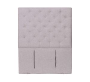 Respaldo 1.5 plazas Brescia lino gris claro