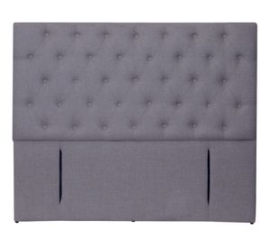 Respaldo King Florencia lino gris oscuro