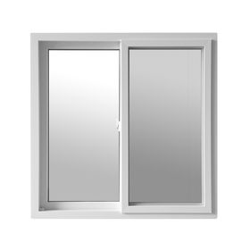 Ventana PVC 100x100 cm Monolítica 2 hojas correderas Blanco