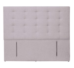 Respaldo 2 plazas Nápoles lino gris claro