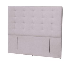 Respaldo 2 plazas Nápoles lino gris claro