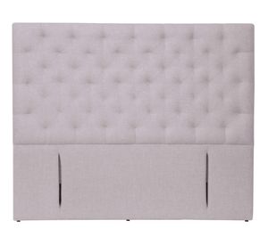 Respaldo King Brescia lino gris claro