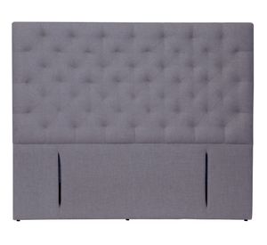 Respaldo King Brescia lino gris oscuro