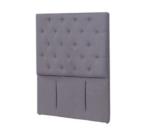 Respaldo 1 plaza Florencia lino gris oscuro