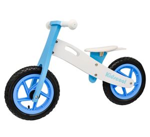 Bicicleta sin pedales New Riders blanco/azul 12"