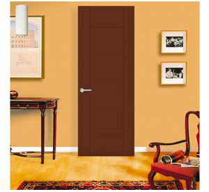 Puerta Interior Amparo 85x200 cm Chocolate sin perforación Masonite