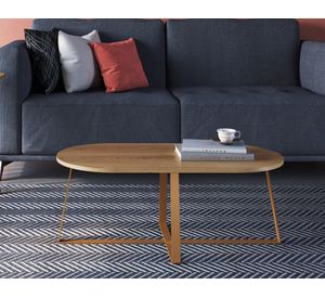 Mesa de centro 27941 natural dorado