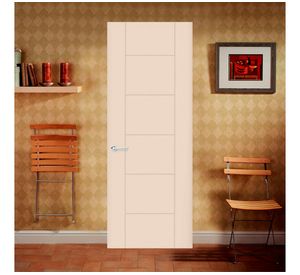 Puerta Interior Amparo 75x200 cm Beige sin perforación Masonite