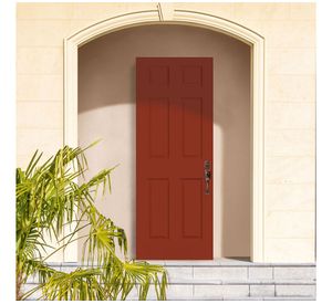 Puerta Metálica Sinfonía 90x200 cm Cerezo Sin perforación Masonite