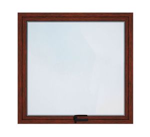 Ventana Aluminio 60x60 cm Termopanel Proyectante Madera Mundo Glass