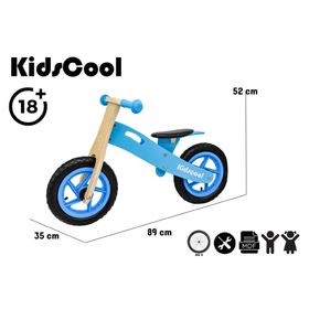 Bicicleta sin pedales New Riders azul 12"