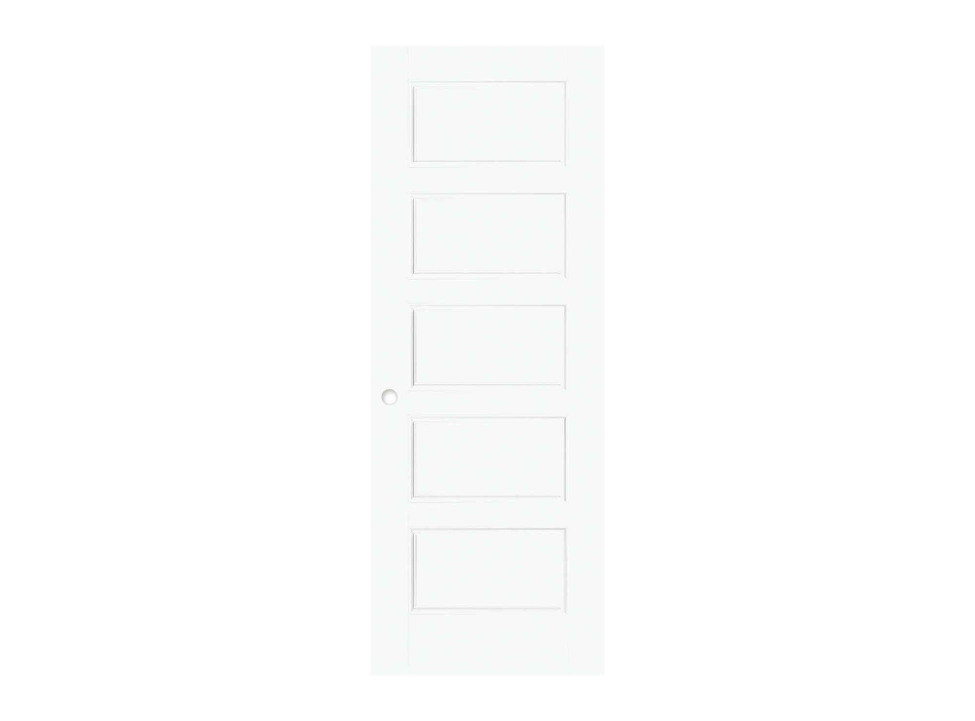 Puerta Interior Borde-Rio 75x200 cm Blanca con perforación Masonite
