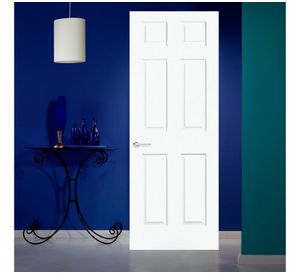 Puerta Interior Sinfonía 80x200 cm Blanca sin perforación Masonite