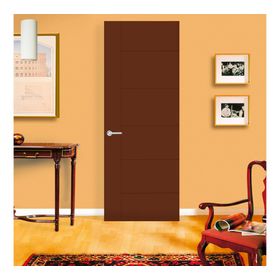 Puerta Interior Rosario 80x200 cm Chocolate con perforación Masonite